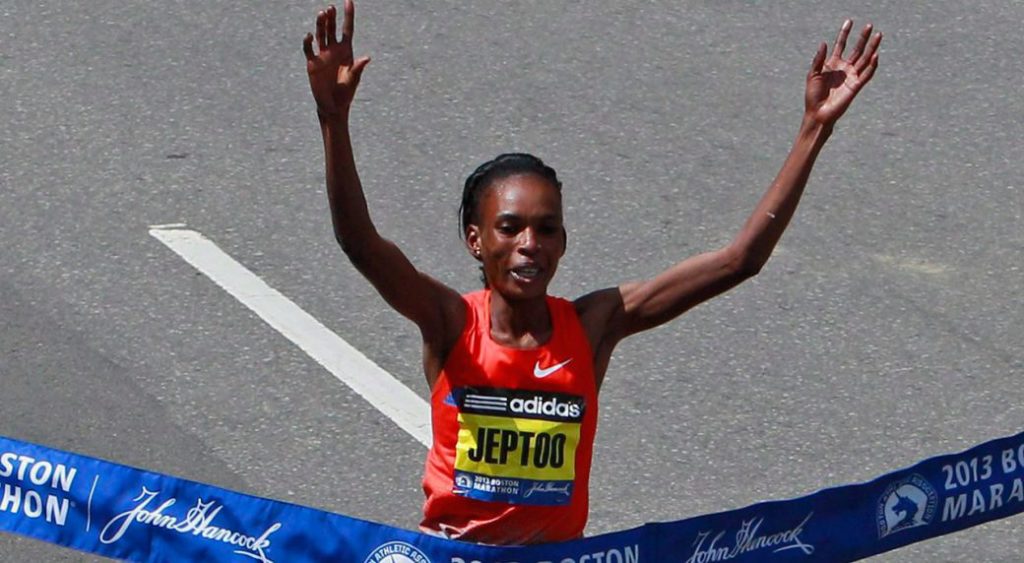 Chicago, Boston marathon winner Jeptoo banned for four years