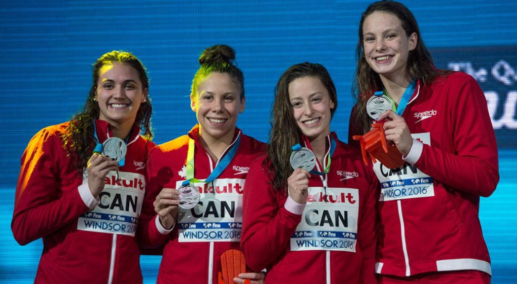 Canada wins gold in 4x50m freestyle relay at short-course worlds