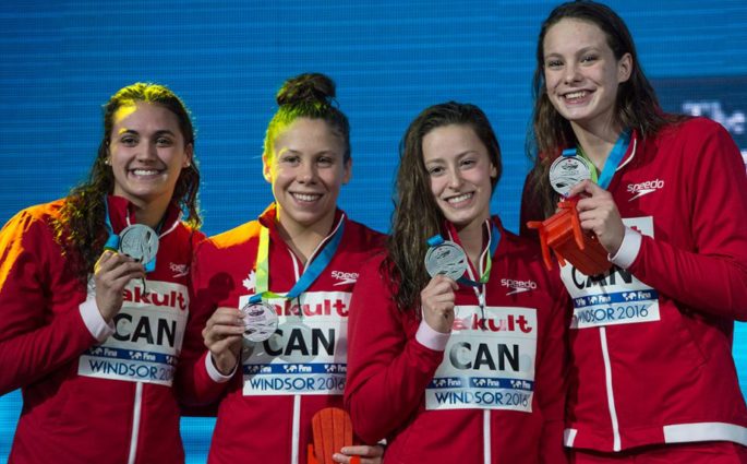 Canada wins gold in 4x50m freestyle relay at short-course worlds