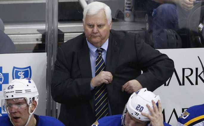 Blues fire coach Ken Hitchcock, promote Mike Yeo