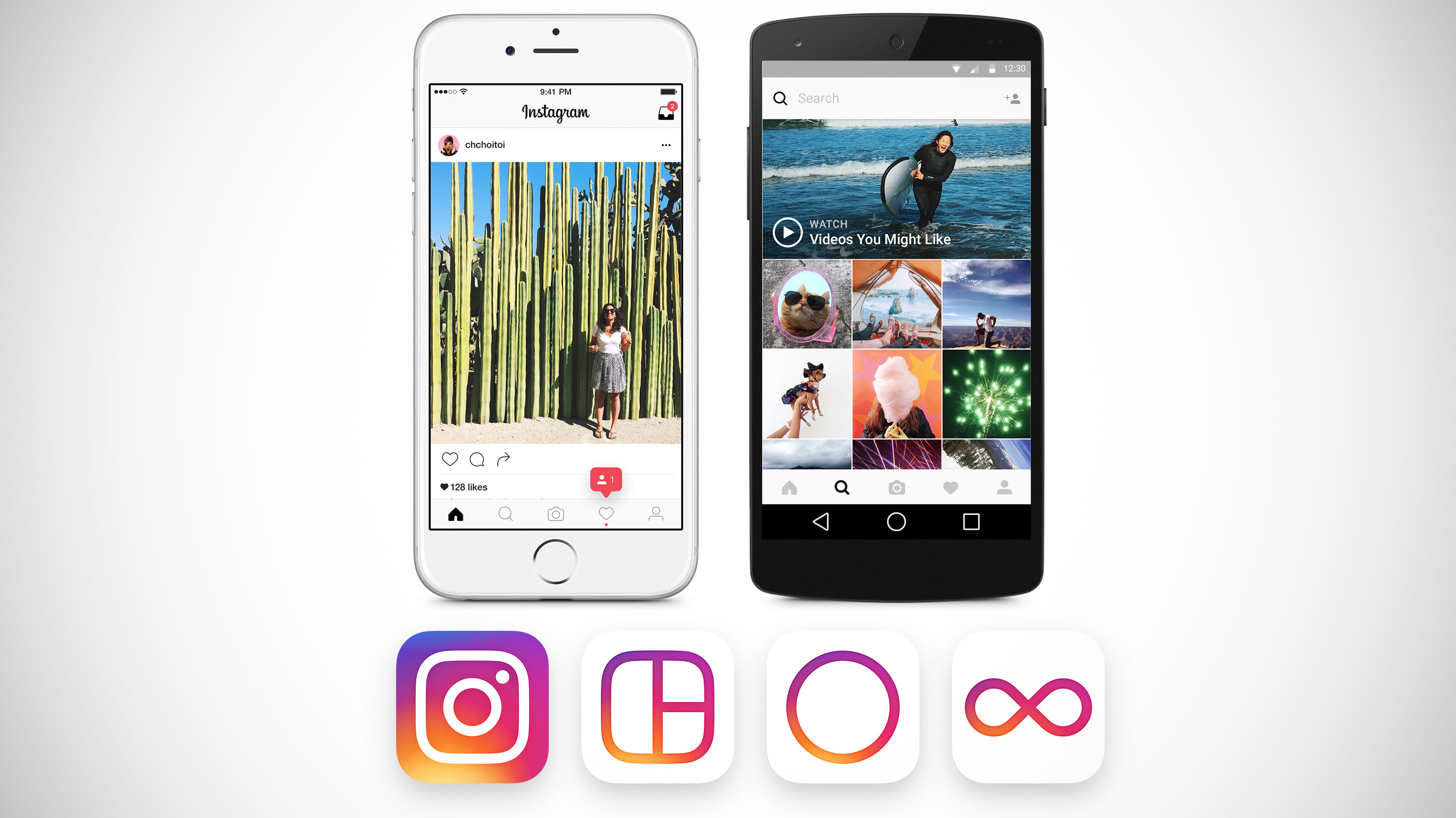 diagonal instagram layout