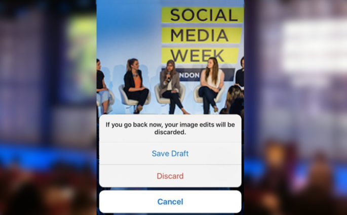 Instagram Introduces “Save As Draft” Feature