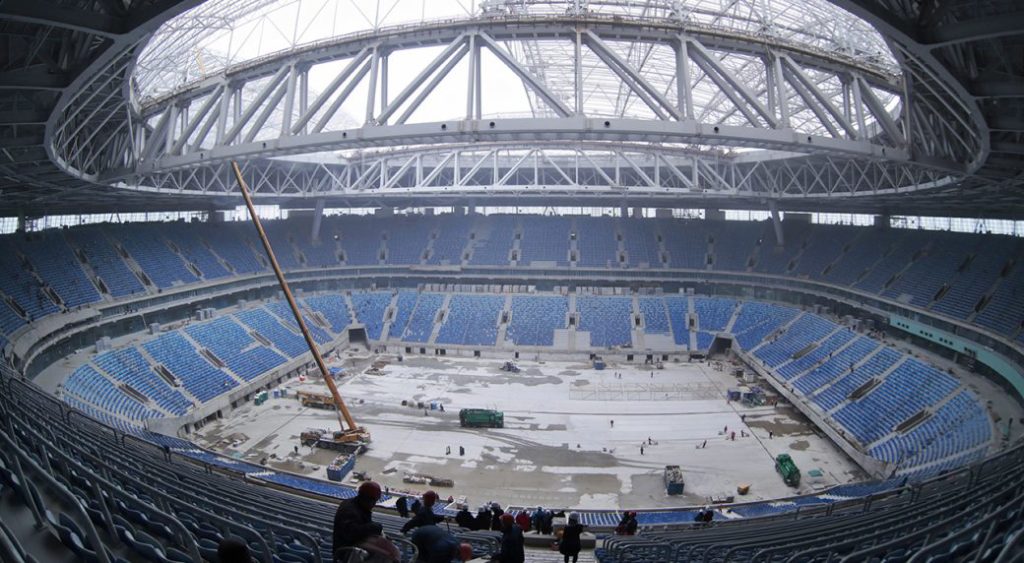 Putin promises troubled World Cup stadium will be ready